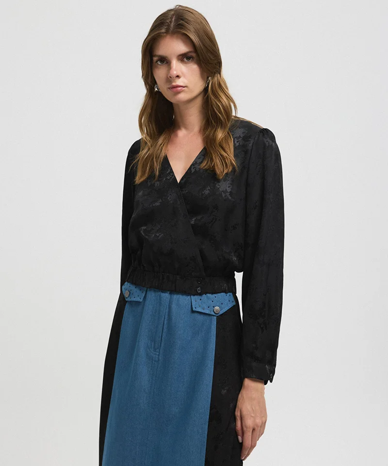 ابيكول Jacquard Blouse